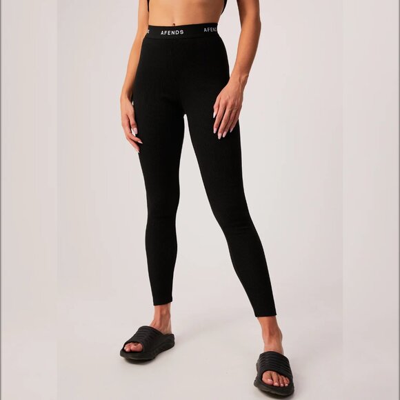 Afends Pala Recycled Ribbed Leggings | Size M - Picture 3 of 8
